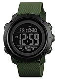 findtime Militär Uhr Herren Digitaluhr Outdoor Sportuhr Tactical Watch Military 5 ATM Wasserdicht Stoppuhr Sport Männer Junge Armbanduhr 12/24H Wecker Alarm LED Kalender Countdown Chronograph Herren