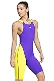 Speedo Fastskin LZR Racer Pro Recordbreaker Women's Kneeskin Open Back-Violet/Lime (Size 26L)