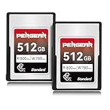 Pergear Neu 512GB CFexpress Typ A-Speicherkarte, bis zu 800 MB/s Lesegeschwindigkeit und 780 MB/s Schreibgeschwindigkeit für 4K 120P, 8K 30P-Aufnahme, (2er-Pack)(Standardserie)