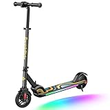 FanttikRide C9 Pro Elektroroller für Kinder ab 8 Jahren, Bunte Regenbogenlichter, 8/12,8/16 km/h, 8 KM Reichweite, LED-Anzeige, höhenverstellbar, faltbar, Geschenke für Jungen und Mädchen