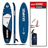 SKINFOX SEAPIKE Carbon-Set (335x78x15) 4-TECH L-CORE SUP Paddelboard blau - Farbe: blau - Groesse: Board,Bag,Pumpe,Carbon-Paddle,Leash,Kayak-Seat