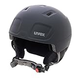 uvex heyya pro - leichter Skihelm für Kinder - individuelle Größenanpassung - optimierte Belüftung - black matt - 54-58 cm