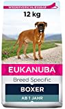 Eukanuba Breed Specific Boxer Trockenfutter - optimal auf die Rasse abgestimmtes Premium Hundefutter mit Huhn, 12 kg