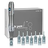 Dr. pen Ultima M8 Microneedling Pen - Professionelles Elektrisches Microneedling-Gerät für Gesicht, Körper und Haar-/Bartwachstum - Inklusive 8 Patronen(11/16/24/36/42 Pins,Nano-R,Nano-S,Nano-5D)