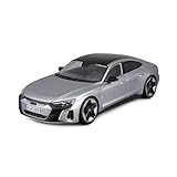 Bburago Audi RS e-tron GT (2022): Modellauto im Maßstab 1:18, Türen beweglich, Silber (18-11050S)