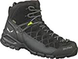 Salewa MS Alp Trainer Mid Gore-TEX Herren Trekking- & Wanderstiefel, Schwarz (Black/Black), 45 EU