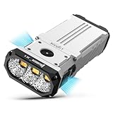 WUBEN X1 LED Taschenlampe 12000 Lumen, Extrem Helle Taschenlampe TYPE C Wiederaufladbare EDC Taschenlampe, 3 XHP 70.2 6000K Mit Holster, 7 Licht Modi Kühlung, Für Wandern Erkundung Campin Notfall