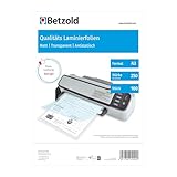 Betzold - 100 x DIN A3 Laminierfolien - Laminieren Schulbedarf Bürobedarf Laminiertaschen 150 mic 250 micron