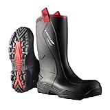 Dunlop Protective Footwear Purofort Rugged full safety Unisex-Erwachsene Gummistiefel, Schwarz 45 EU