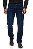 JEEL Herren-Jeans - Regular-Fit Straight-Cut - Stretch - Jeans-Hose Basic Washed 01-Navy 36W / 32L