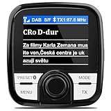 Tin-Nik DAB-388 DAB Adapter für Autoradio, FM-Transmitter für DAB+ Sender und Bluetooth-Verbindung vom Smartphone zum UKW-Radio, Bluetooth- Freisprechen und Musik, 2.4" TFT Farbdisplay, Fernbedienung