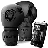 FIGHTR® Boxhandschuhe - Maximaler Schutz & Stabilität | Box Handschuhe für Boxen, MMA, Muay Thai & Kickboxen | Größen 8-16 oz, inkl. Tragetasche