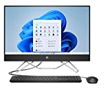 HP 27-cb1001sl All-in-One, AMD Ryzen 3 5425U, 8 GB DDR4 RAM, 512 GB SSD NVMe, integriertes AMD Radeon, Display mit 27 Zoll FHD IPS, WLAN, integriertes Audio mit 2 W, Windows 11, kein Touch, Schwarz