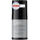 SKINBRO Augencreme gegen Falten und Augenringe für Männer & Frauen mit Soforteffekt - Made in Germany - Eye Cream Dermatest Sehr Gut - Anti Augenringe Creme, Augenringe Entfernen - Vegan, 15ml