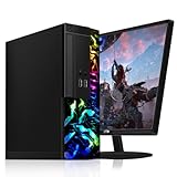 Dell Desktop RGB Gaming PC, Quad Core I5 bis 3,6 GHz, GeForce GTX 750 Ti 4 GB GDDR5, RAM 16 GB, SSD 512 GB, WiFi 600 M, Bluetooth 5.0, Neu 22 Zoll 1080 FHD LED, W10P64 (erneuert)