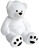 Wagner 9042 - Riesen XXL Teddybär 170 cm Gross in Weiss - Plüschbär Kuschelbär Teddy Bär 1,70 m