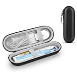 Reiseetui Zahnbürste Elektrische für Braun Oral B/Oral-B Pro/ Sonicare Electric Toothbrush mit Zubehör Aufbewahrung, Tragbare Hartschalen Reise-etui (Black Sliver)