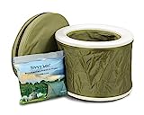 Bivvy Loo Tragbare Camping WC -Campingtoilette - Festival WC - Angeln Toilette - Outdoor Camping WC - Falten Weg Wohnung - Unterstützt über 150kg - Camping Toilette - Portable Toilette (Green)