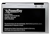 PowerRay Battery Ersatzakku Akku PR-BR50 kompatibel mit Motorola V3, V3xx , PEBL U6 , RAZR V3 , RAZR V3i , 700 mAh