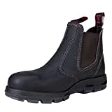 Redback USBOK Safety Work Boots aus Australien - mit Stahlkappe - Unisex + Lederpflege | Claret Brown | UK 10.5 / EU 45.0