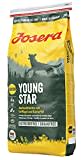 JOSERA Young Star (1 x 15 kg) | Junior | Premium Trockenfutter für wachsende Hunde | Geflügel & Kartoffel | getreidefrei | Welpenfutter für mittlere und große Rassen | Hundefutter | 1er Pack