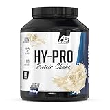 All Stars HY-PRO Protein-Pulver 2000g I Eiweiß-Pulver ohne Zuckerzusatz I Low-Fat Powder I hochwertige Mehrkomponenten-Proteine I cremiger Protein-Shake mit Vanille-Flavour