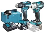 Makita DLX2452TJ Akku-Kombo-Kit 18V "KFZ-Set" (DDF485 + DTW300) / 5,0 Ah, 2 Akkus + Ladegerät im MAKPAC