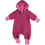 Lilakind“ Baby Wollwalk Overall Einteiler mit Kapuze Walkloden Walkoverall Fuchsia Gr. 104/110 - Made in Germany