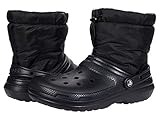 Crocs Classic Lined Neo Puff Boot, Unisex-Erwachsene Schneestiefel, Black/Black, 42-43 EU