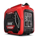 ERAYAK 2400W Notstromaggregat Leise Benzin Inverter Stromerzeuger Stromaggregat Generator Stromgenerator mit Ölsensor ECO-Modus für Camping, Wohnmobile (2400P)