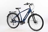 TRETWERK - 28 Zoll E-Bike - Herren E-Trekkingbike - Sonic - Pedelec Herrenfahrrad mit 8 Gang Shimano Acera Schaltung - E-Tourenbike Elektrofahrrad mit Mittelmotor 250W 36V 522Wh 80Nm dunkelgrün 50cm