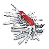 Victorinox, Taschenmesser, Swiss Champ XXL, 91 mm, rot (73 Funktionen, Klinge, mit Wellenschliff, Klinge, Klinge)