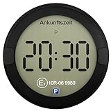 OOONO P-DISC NO2 - Elektronische Parkscheibe mit Zulassung fürs Auto - Automatische Digitale Parkscheibe Elektrisch mit Zulassung vom KBA nach StVO - Elektrische Parkuhr Auto zugelassen