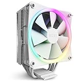 NZXT T120 RGB Air Cooler - RC-TR120-W1 - RGB CPU Luftkühler - 120mm RGB Lüfter - Direktkontakt Technologie - 4 Kupfer-Heatpipes - Optional 2 Lüfter möglich - passend für Intel und AMD Sockel - Weiß