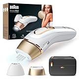 Braun IPL Silk Expert Pro 5 Haarentfernungsgerät Damen/Herren, 2 Aufsätze, sichtbare Haarentfernung, Designed In Germany, Alternative zu Laser Haarentfernung, PL5140, weiß/gold