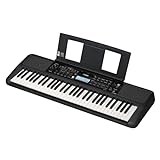 Yamaha PSR-E383 Tragbares Keyboard für Anfänger – 650 Instrumentenklänge und anschlagdynamische Tasten mit 48-stimmiger Polyphonie – Inkl. 2 Online-Keyboard-Lessons an der Yamaha Music School