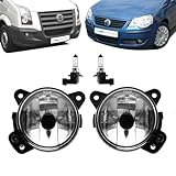 DM Autoteile 3815 Nebelscheinwerfer SET + HB4 kompatibel für VW T5 03-09 Crafter 06-16 Polo 9N 05-09