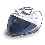 Tefal GV9225 Pro Express Protect Dampfbügelstation | 7,6 Bar Dampfdruck | variable Dampfmenge: 140 g/Min. | Dampfstoß: 550 g/Min. | Anti-Kalk-Kollektor | vertikale Dampffunktion | Blaugrau/Weiß