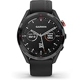 Garmin 010-02200-00 Approach S62, Premium-Golf-GPS-Uhr, integrierter virtueller Caddie, Mapping und Vollfarbbildschirm, Schwarz