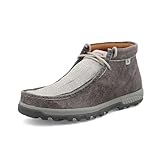 Twisted X Herren Chukka Driving Moc mit CellStretch, Herren, Grau / Hellgrau, 13