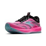 Brooks Revel 7 Neutral Damen-Laufschuh, Knockout Pink/Schwarz/Aqua, 42.5 EU