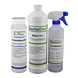 BactoDes Erbrochenes Entfernen Set, mit S-Pro TurboAbsorber SuperAbsorber Granulat, Clean Sea Geruchsentferner Mischflasche