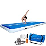 AIRTRACK NORDIC Deluxe Wide Airtrack Mat 3m - 16m mit Pumpe, 2m extra breit und 20cm extra dick Turnmatte Aufblasbar - Matte Sport, Air Track Gymnastikmatte (4)