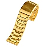 EZZON Für Diesel DZ7333 DZ4344 Uhr großes Zifferblatt Herren Metall Edelstahl Uhrenarmband Gold Armband 24MM 26MM 28MM Armband, 26 mm, Kunststoff, Achat