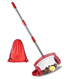 Yangers 57 Zoll Einstellbar Nusssammler Nusspflücker mit Dump Outlet, Nuss und Obstsammler Gardena Obst Erntemaschine Gartenwerkzeug Pick Up Nuss für Pecans Crab Kastanie Eicheln Kugeln Nüsse Golf