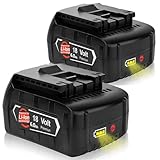 2X 18V 6.0Ah/6000mAh Ersatzakku für Bosch 18V BAT618 BAT618G BAT609 BAT609G BAT619 BAT619G BAT610G BAT610 BAT618 BAT612 BAT622 Bosch 18V Akku Ersatzteile