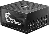 MSI MPG A750GF Netzteil, EU-Stecker, 750W, 80 Plus Gold zertifiziert, vollmodulares ATX-Netzteil, unterstützt 3x 6+2 Pin GPU, japanische 105°C-Kondensatoren, flache schwarze Kabel - 10 Jahre Garantie