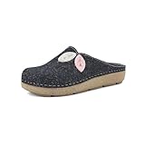 inlbu Ecofriends Damen Blättern, Sohle und Obermaterial aus recyceltem Material, 35/41 Clogs, Avio, 38 EU