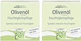 Olivenöl Feuchtigkeitspflege Spar-Set 2x50ml. Für normale bis Mischhaut. Mit kaltgepresstem Olivenöl, Hyaluron und Urea