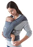 Ergobaby Embrace Babytrage für Neugeborene ab Geburt Extra Weich, Bauchtrage Baby-Tragetasche Ergonomisch, Oxford-Blau, 1 Stück (1er Pack)